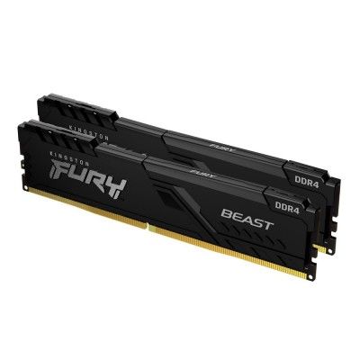 Memria RAM 16GB (2x8GB) DDR4 3200MHz CL16 Fury Beast Black