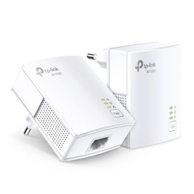 AV1000 Powerline Starter Kit Broadcom 1 porta Gigabit 1000Mbps Powerline HomePlug AV PLC Utility Twi