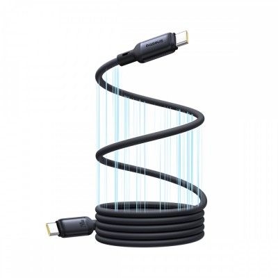 Cabo magnetico baseus picogo usb-c to usb-c 240w 1m cosmic black