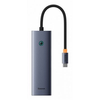 Os-Baseus Ultrajoy Series 7-Port Hub Docking Station Space Cinza Type-C To Hdmi 4K@60Hz * 1 + Usb3.0