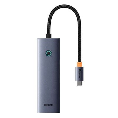 Os-Baseus Ultrajoy Series 4-Port Hub Space Cinza Type-C To Usb3.0 Os-Baseus Ultrajoy Series 4-Port Hub Space Cinza Type-C To Usb3.0