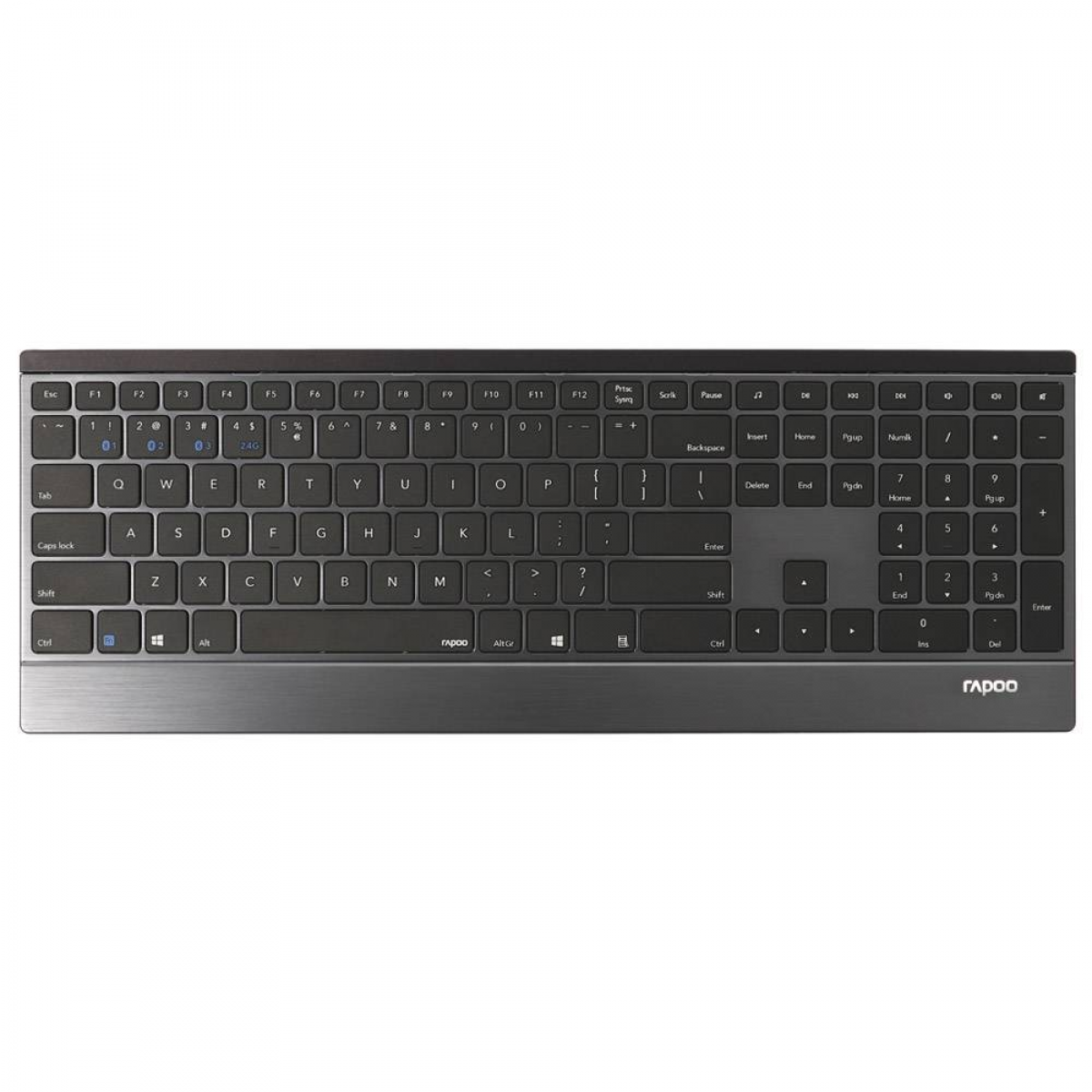 Teclado Rapoo E9500M Multi-mode Wireless/Bluetooth Ultra-slim PT Preto ...