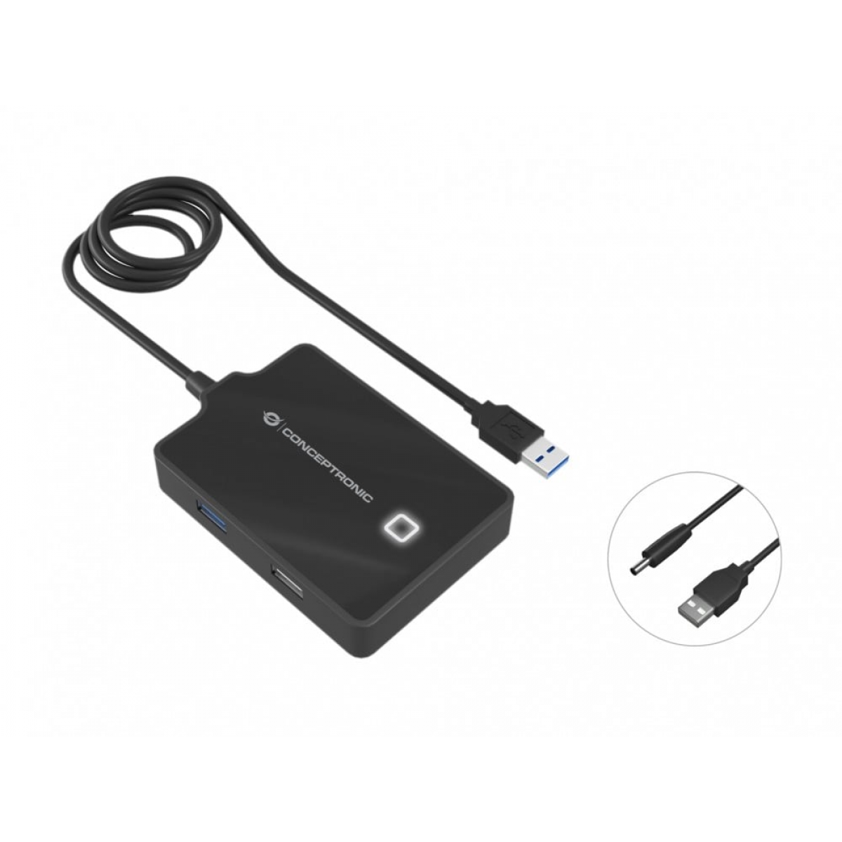 LogiLink CR0045 interface hub USB 3.2 Gen 1 (3.1 Gen 1) Type-A 5000 Mbit/s Zilver